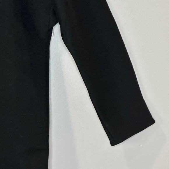 Everlane Heavyweight Scuba Round Neck Dress Black Cotton Women Medium NWOT - Picture 7 of 10